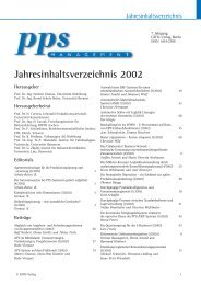 Jahresinhaltsverzeichnis 2002 - Productivity Management