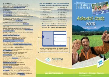Achental-Card - Unterwössen