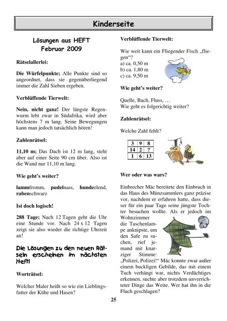 Ausgabe Mai 2009 - zum HC Schweinfurt