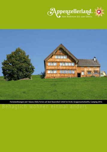Ferienwohnungen - Appenzellerland Tourismus