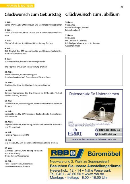 BUSINESS-INITIATIVE 2012 - Handwerkskammer Bremen