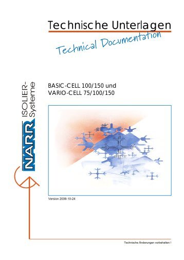 Technische Unterlagen - Narr Isoliersysteme GmbH