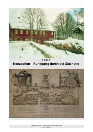 Teil 3: Konzeption – Rundgang durch die Glashütte - Architektur ...