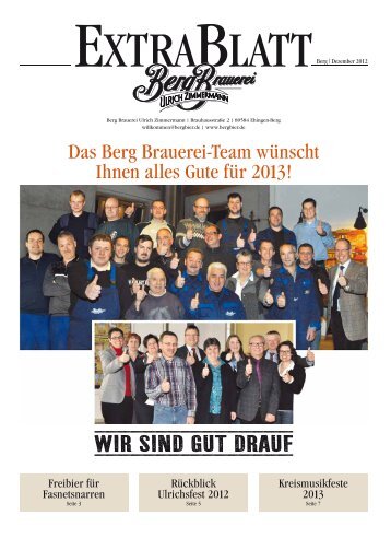 wir sind gut drauf! - Berg Brauerei