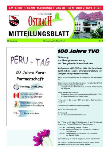 100 Jahre TVO - Ostrach