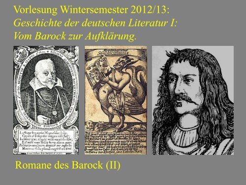 Vom Barock zur Aufklärung V - Heinrich Detering