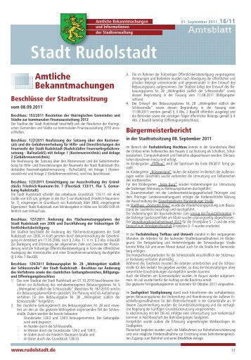 Amtsblatt - Rudolstadt