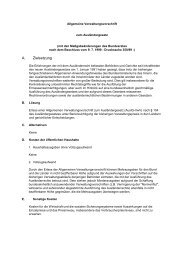 Allgemeine Verwaltungsvorschriften zum ... - DIM-Net eV