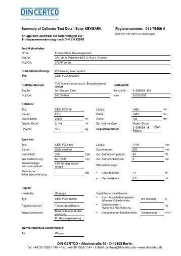 21209029_300_Datenblatt Solar-KEYMARK 12976 - DIN CERTCO