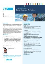 Basiswissen zur Bauleitung - DIN.bauportal