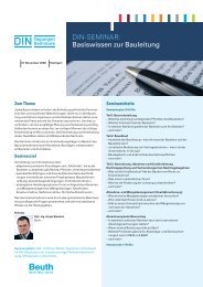 Seminar Basiswissen zur Bauleitung (pdf) - DIN.bauportal