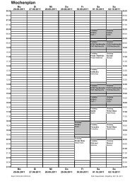 Wochenplan - Dingolfing