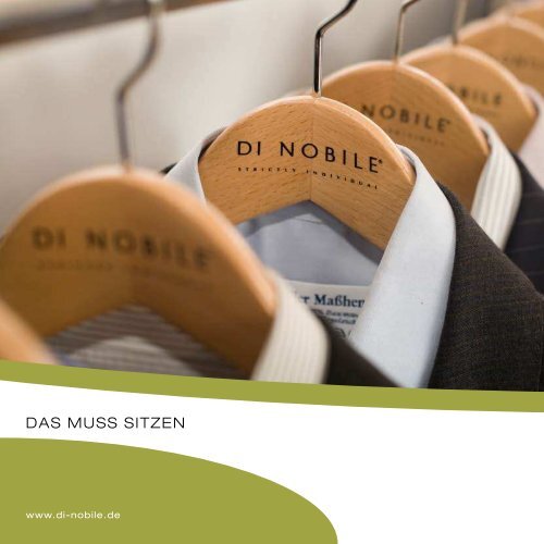 DI Nobile Image Broschüre als Download - Di Nobile Maßkonfektion ...