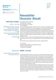 Newsletter Soziale Stadt Nr 7 Juni 2012 - Diakonisches Werk ...