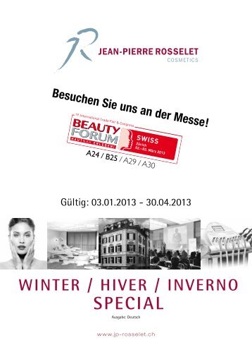 High Tech Event 2013 - Jean-Pierre Rosselet Cosmetics AG