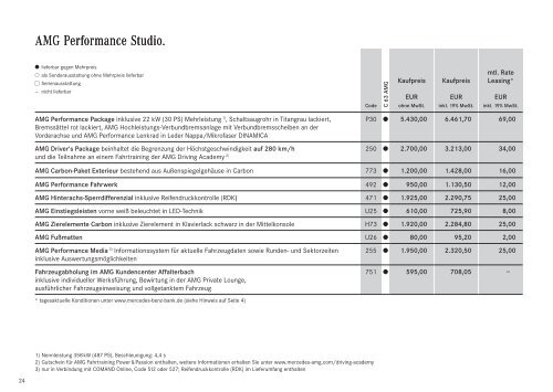 Download Preisliste C-Klasse T-Modell - Mercedes-Benz Deutschland