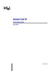 Global Call IP Technology Guide - Dialogic