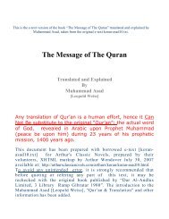 The Message of The Quran By M.Asad