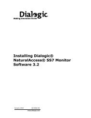 Installing Dialogic® NaturalAccess® SS7 Monitor Software  3.2