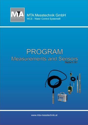 Program MTA Messtechnik Measurements and Sensors