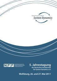 5. Jahrestagung - Deutsche Gesellschaft für System Dynamics eV