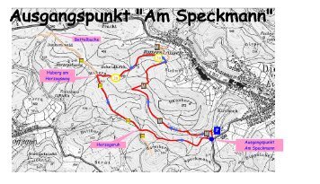 Ausgangspunkt Am Speckmann Huberg am Herzogsweg ...