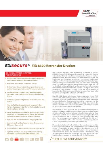 XID 8300 Retransfer Drucker - Digital Identification Solutions ...