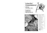 Kandidaten 2012 - Epiphaniaskirche Bayreuth-Laineck