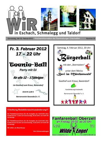 WIR KW 05/2012 - Stadt Ravensburg | Startseite