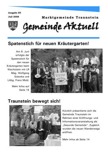 Gemeinde Aktuell - Marktgemeinde Traunstein