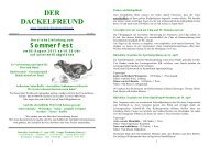 Sommerfest - Teckelklub Wiesbaden/ Mainz