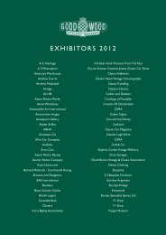 EXHIBITORS 2012 - Goodwood