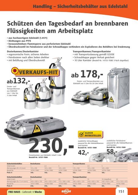 Gefahrstofflagerung und Handling 2009