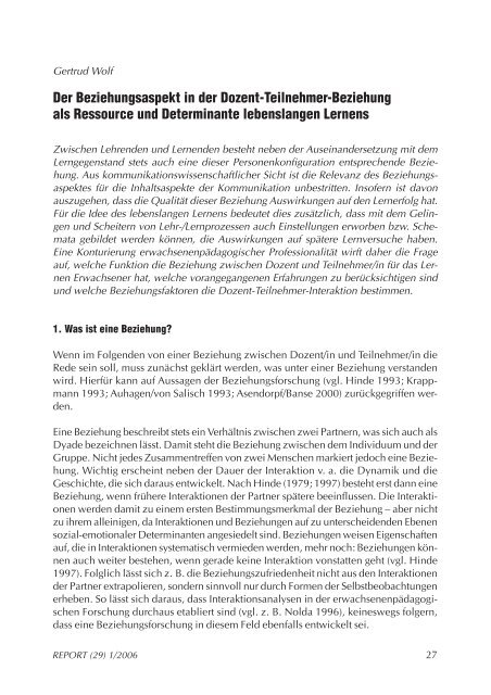 report - Deutsches Institut für Erwachsenenbildung