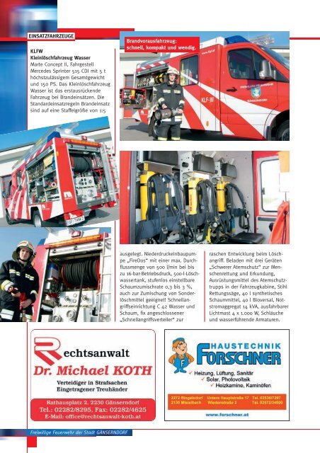 Freiwillige Feuerwehr der Stadt GÄNSERNDORF - FF Gänserndorf