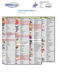 Programmangebot DigitalTV - Stadtantenne AG Baar