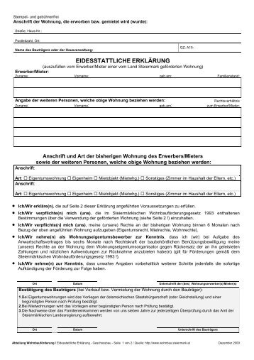 Eidesstattliche Erklärung 2011 [.pdf - 37 kB] - OWG