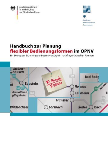 Handbuch zur Planung flexibler Bedienungsformen im ÖPNV