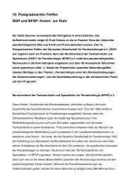 10. Postgraduierten-Treffen DGP und BFSP: Komm` zur Ruhr