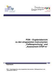 PON Ã¢ÂÂ Ergebnisbericht zu den eingesetzten Instrumenten ...