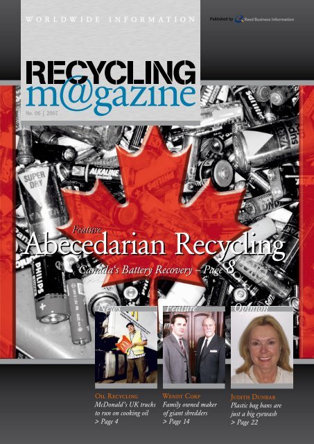 Abecedarian Recycling - RECYCLING magazin