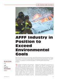 AFFF Industry in Position to Exceed Environmental Goals - The Fire ...