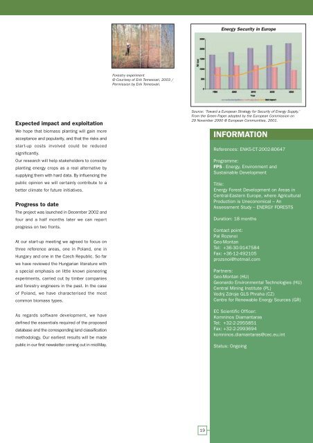 European Bio-Energy Projects