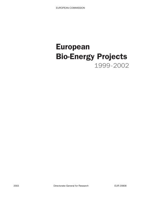 European Bio-Energy Projects