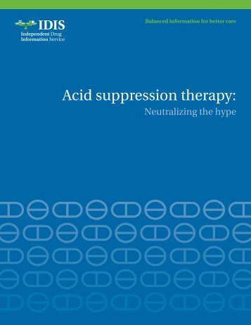 Acid suppression therapy: - RxFacts.org