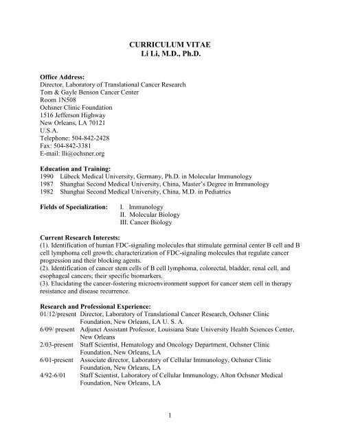 Resume mdphd