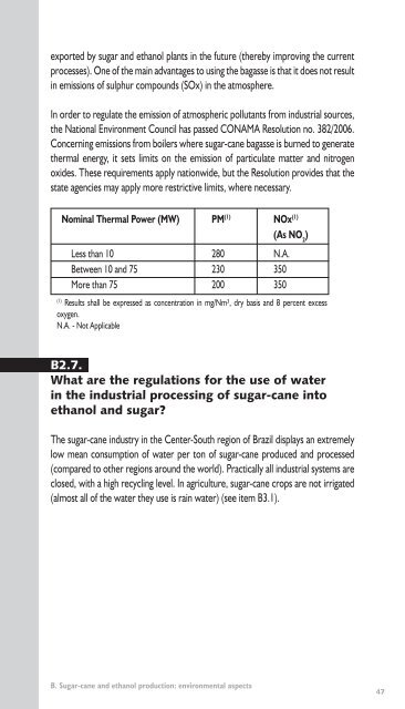 Production and use of fuel ethanol in Brazil - BAFF