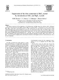 Suppression of the slow component of BaF2 crystal by ... - Ipen