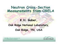 Klaus H. Guber/Invited speaker: High–resolution neutron