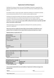 Replacement Certificate Request Form - Fire Industry Association